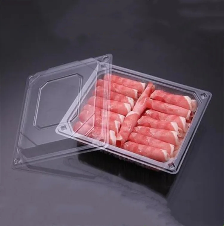 羊肉片盒 吸塑托盒 pet吸塑托盒